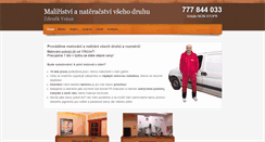 Desktop Screenshot of malovani-vrana.cz